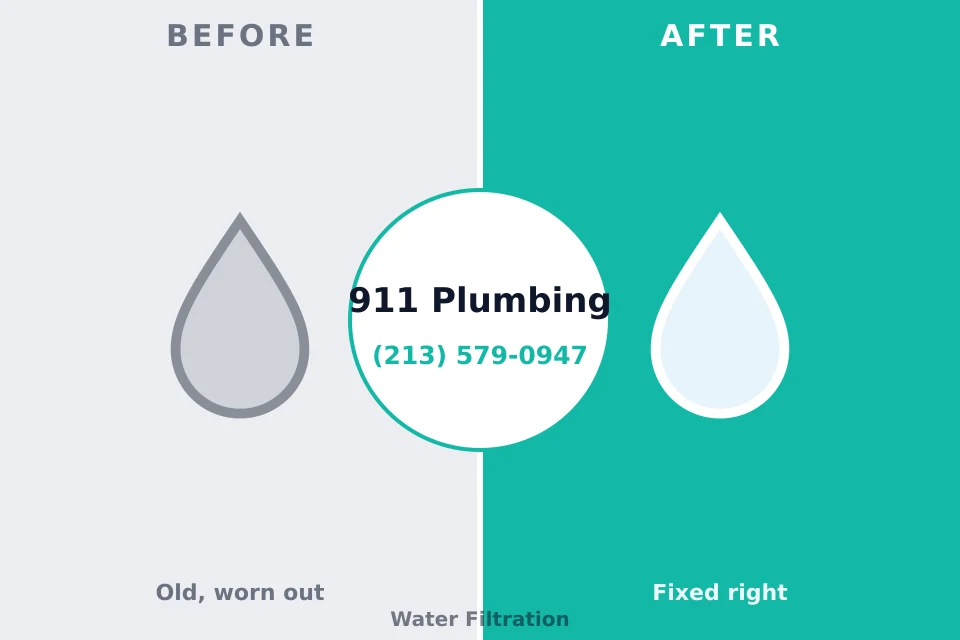 Before and after: plumbing company Evans, CO